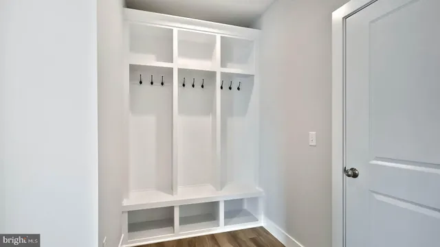 a view of wooden door