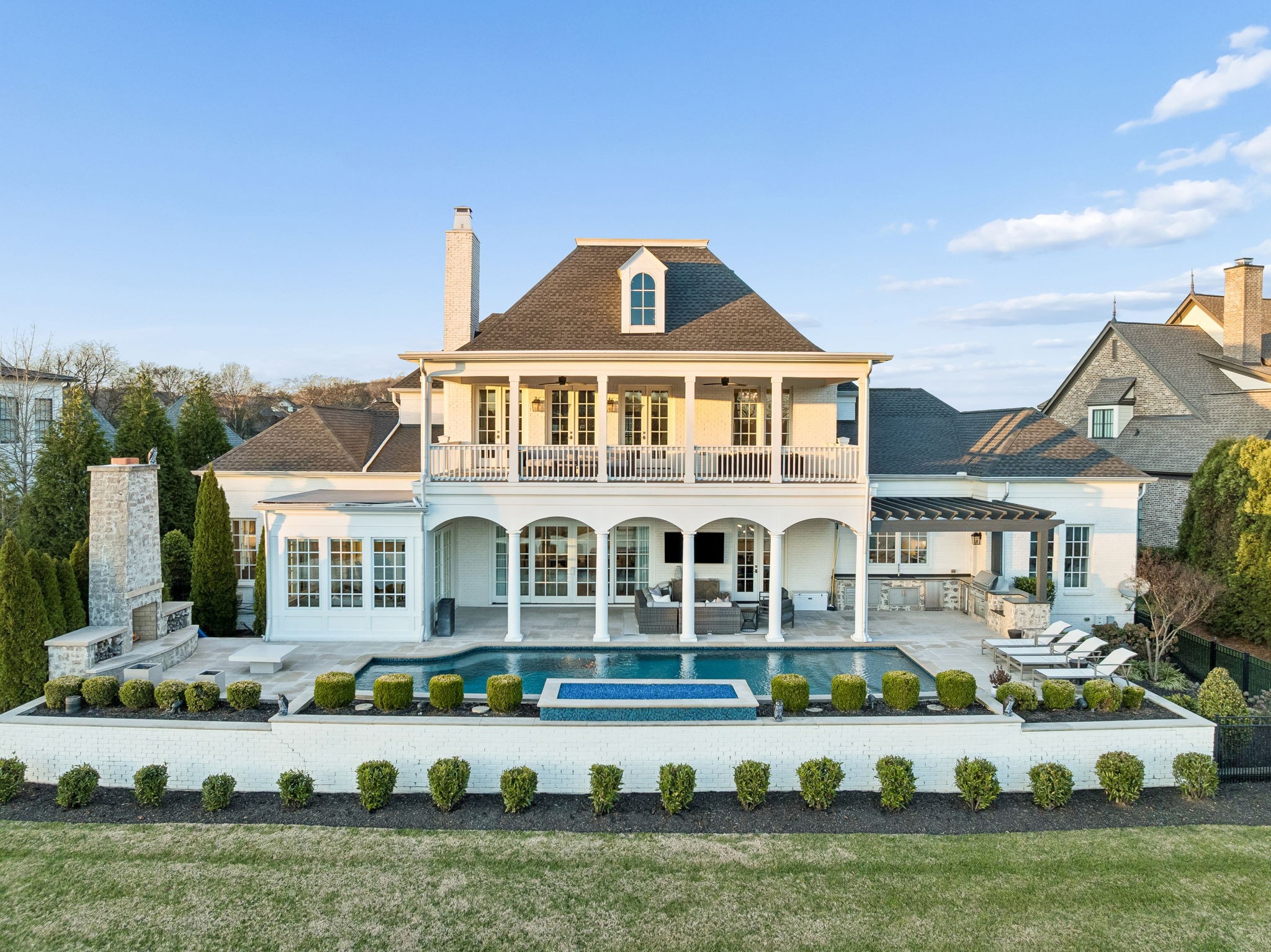 5053 Native Pony Trail College Grove, TN 37046 - Photo 63 of 66 a front view of a house with a garden and plants