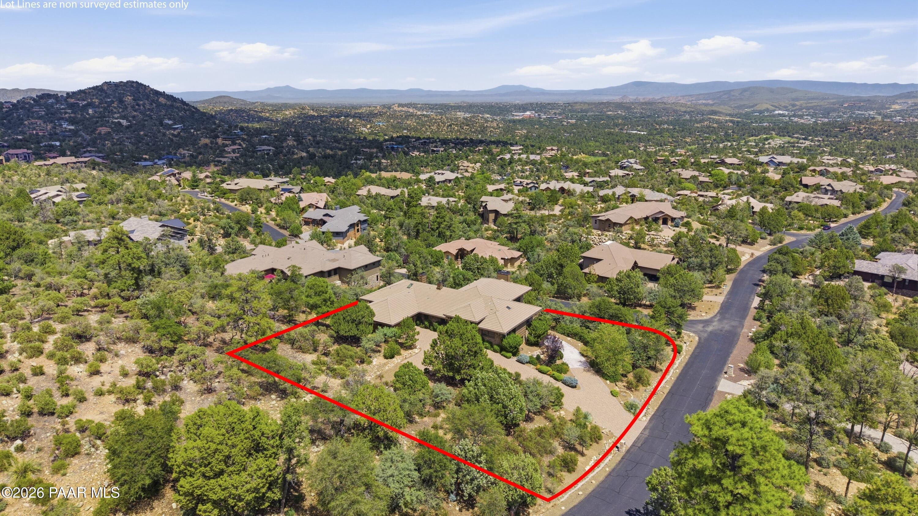 2148 Forest Mountain Road Prescott, AZ 86303 - Photo 51 of 62 aerial shot 2