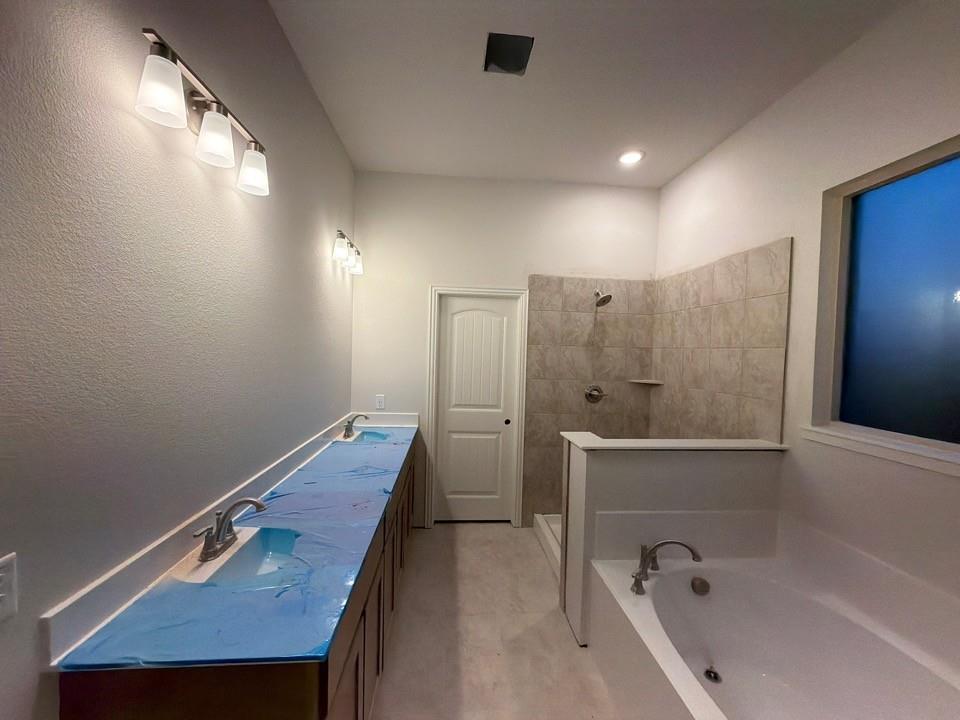1132 Trinity Drive Springtown, TX 76082 - Photo 8 of 11 a bathroom with a tub a sink and mirror