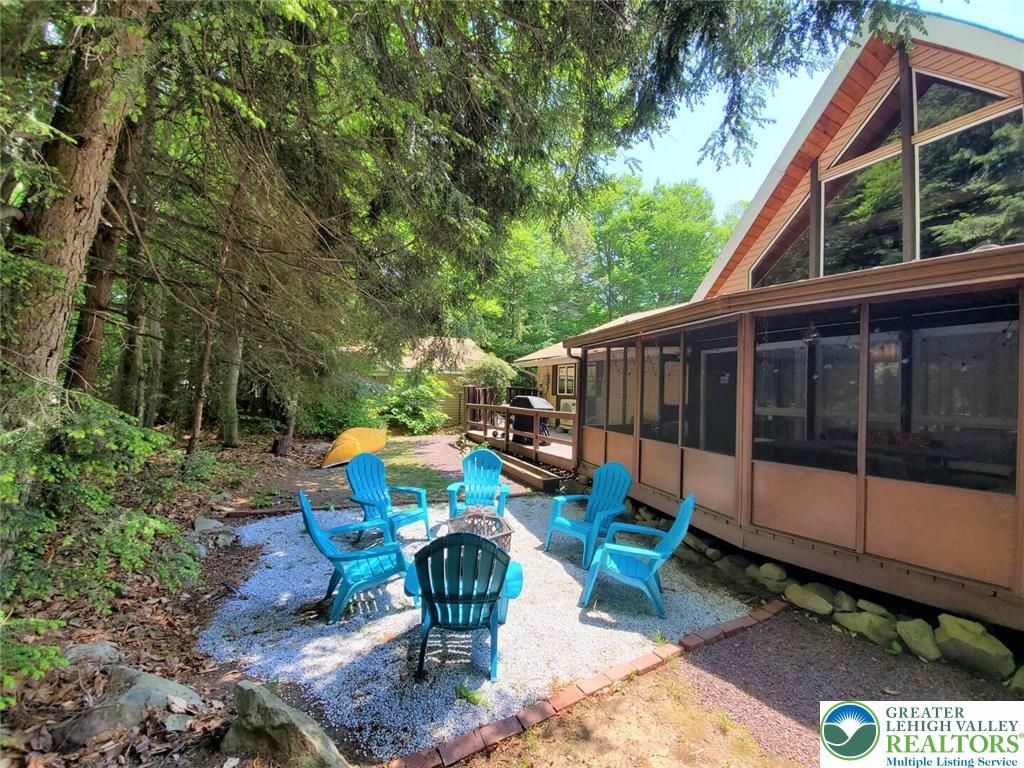 1271 Kilmer Road Tobyhanna, PA 18466 - Photo 35 of 45 a view of yard with green space and seating area