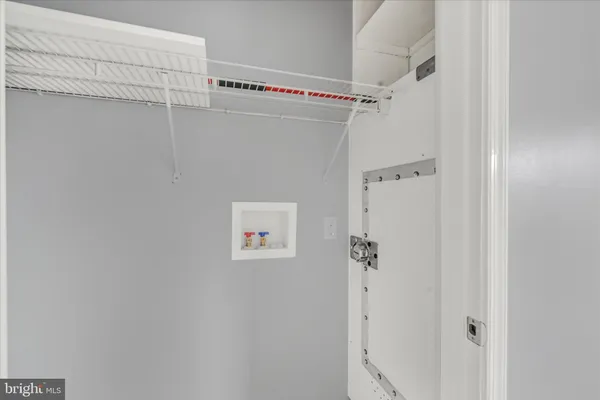 a view of a walk in closet