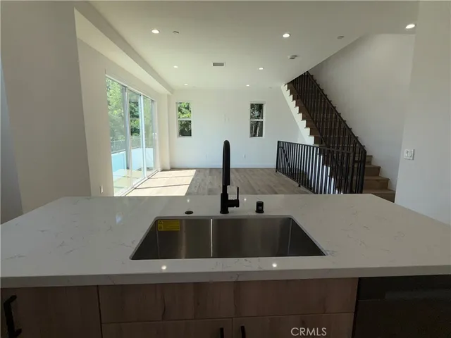 a close view of sink and tap