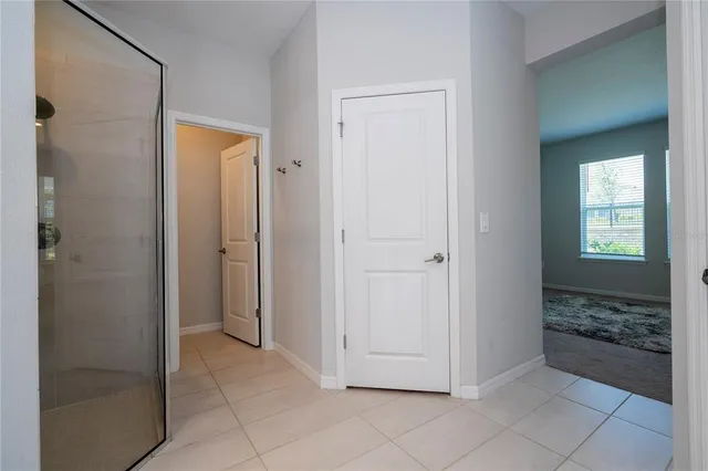 a close view of utility room with washer and dryer