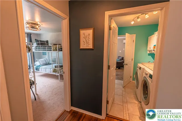 a view of a balcony with furniture