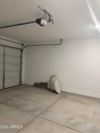 a view of a garage