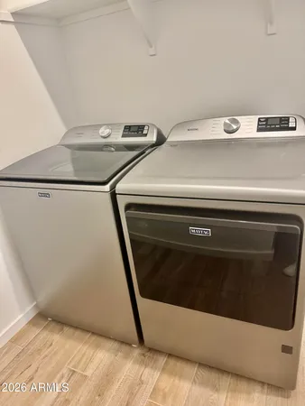 a view of washer and dryer