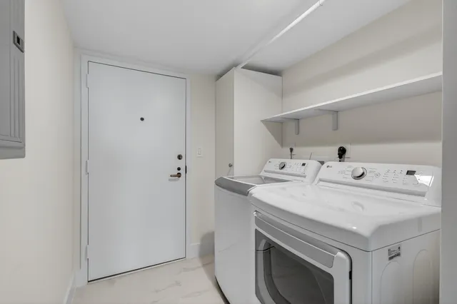 a view of storage and utility room