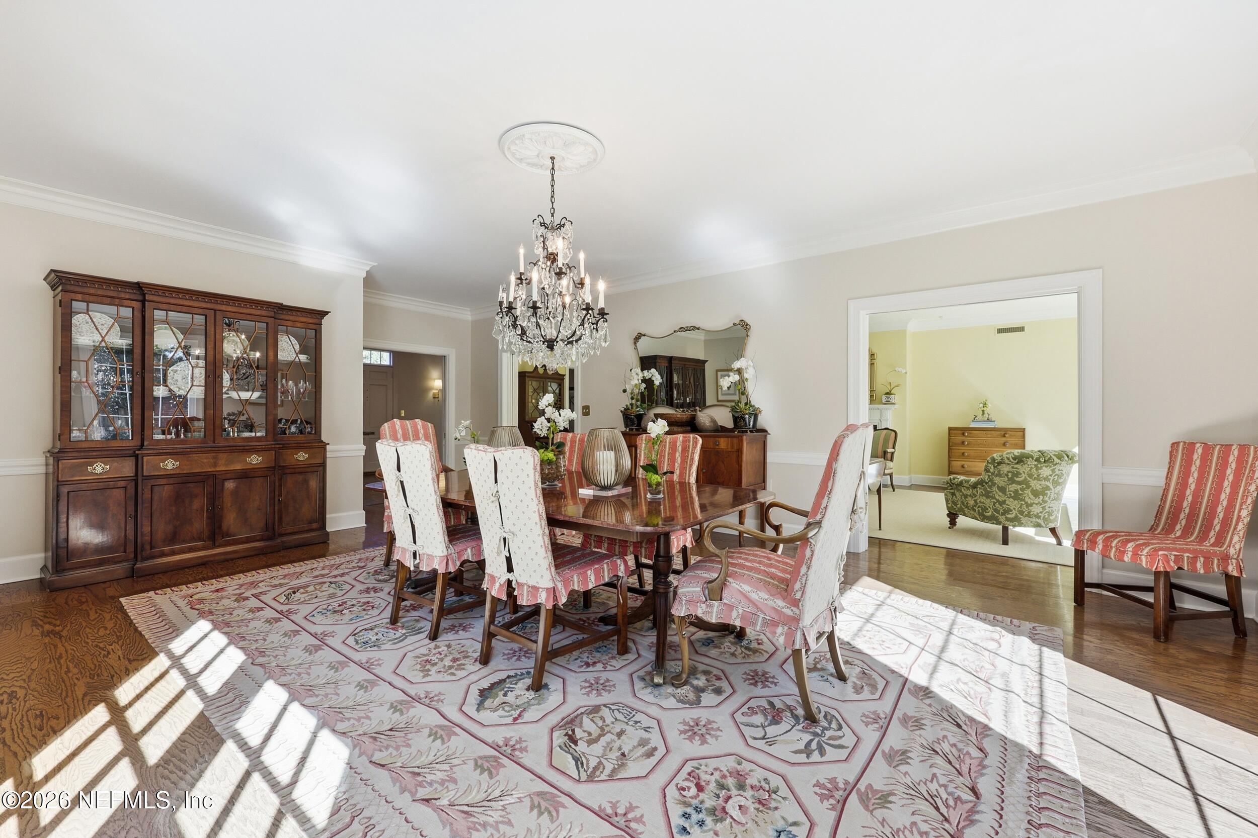 4706 Ivanhoe Road Jacksonville, FL 32210 - Photo 12 of 47 a view of a dining room with furniture window and wooden floor