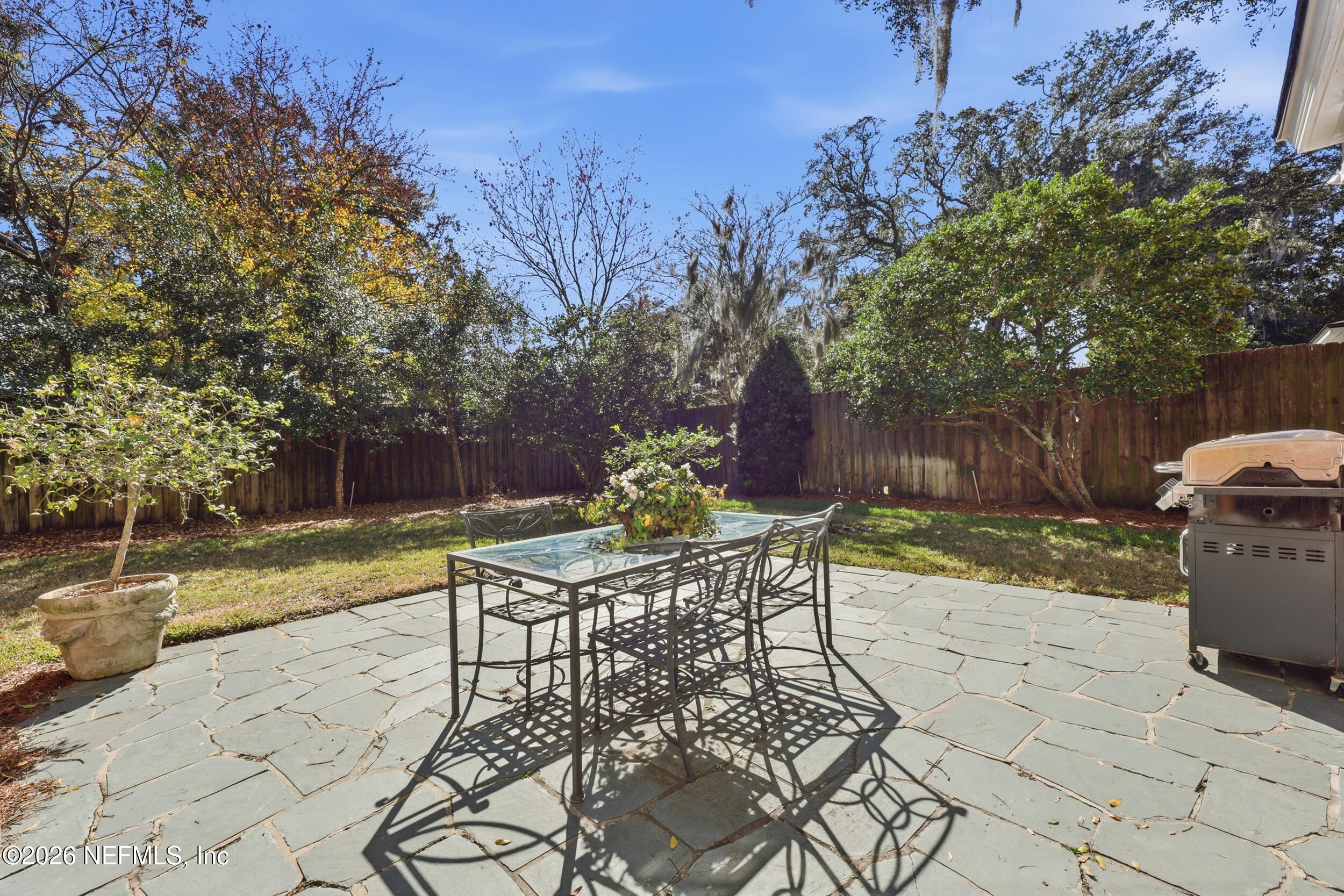 4706 Ivanhoe Road Jacksonville, FL 32210 - Photo 40 of 47 a view of backyard with seating and green space