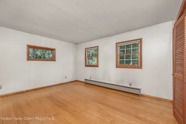 wooden floor in a room