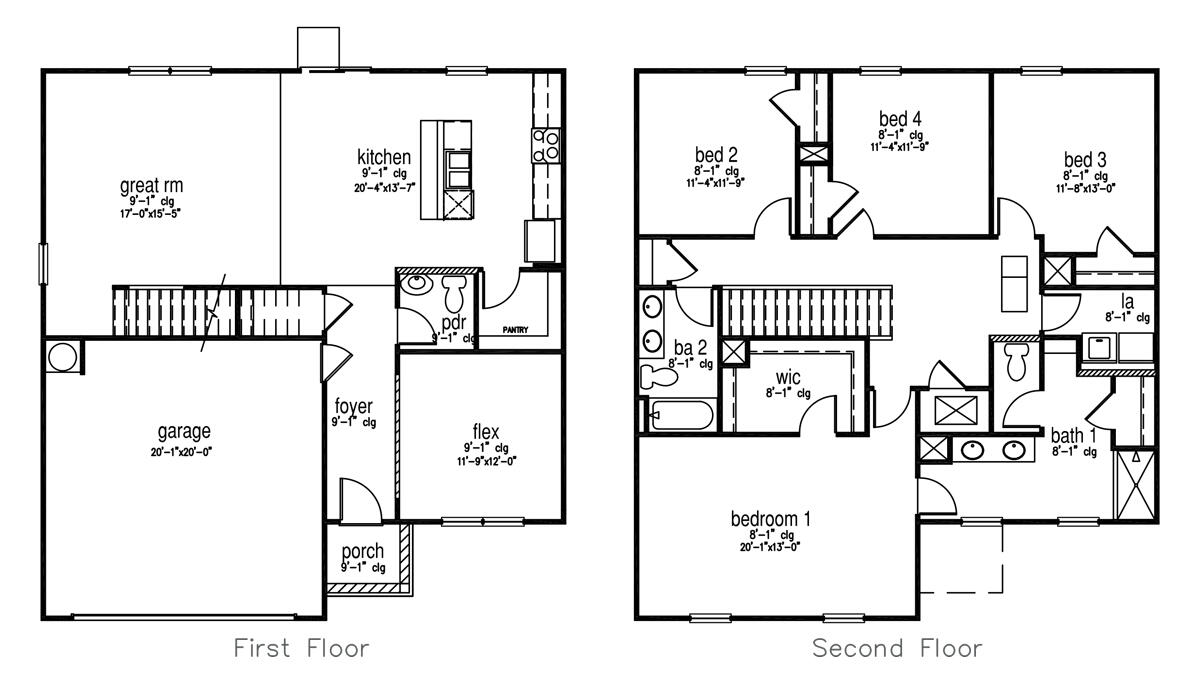157 Morning View Way Moncks Corner, SC 29461 - Photo 34 of 34 Galen Floorplan