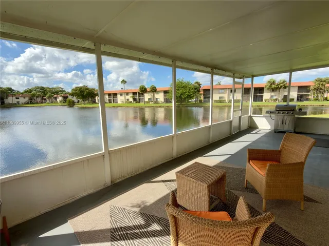 a outdoor view with a sitting space