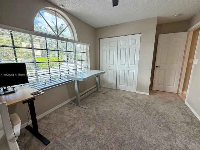 a view of workspace with a window