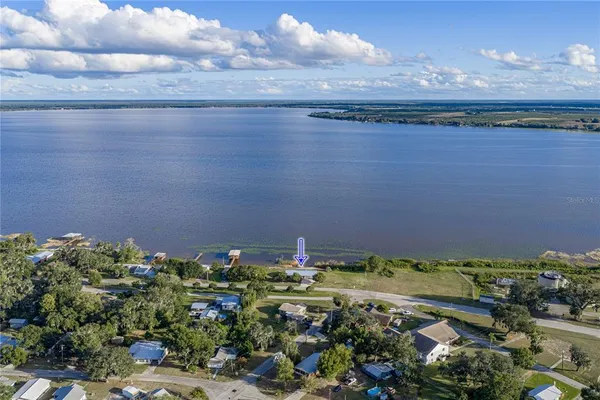 a view of a bunch of trees and cars