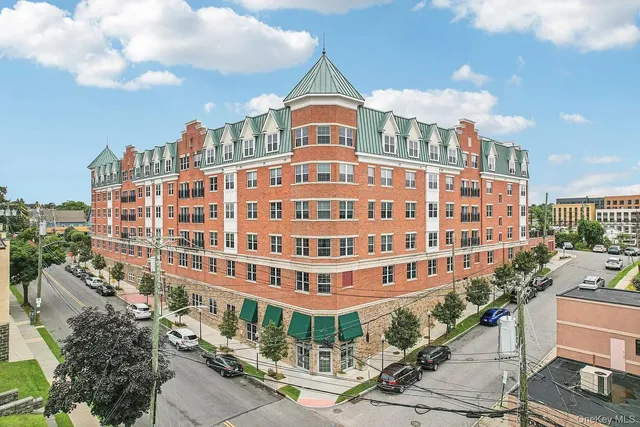 a front view of a building