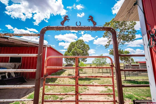 a view of a porch with furniture and a yard