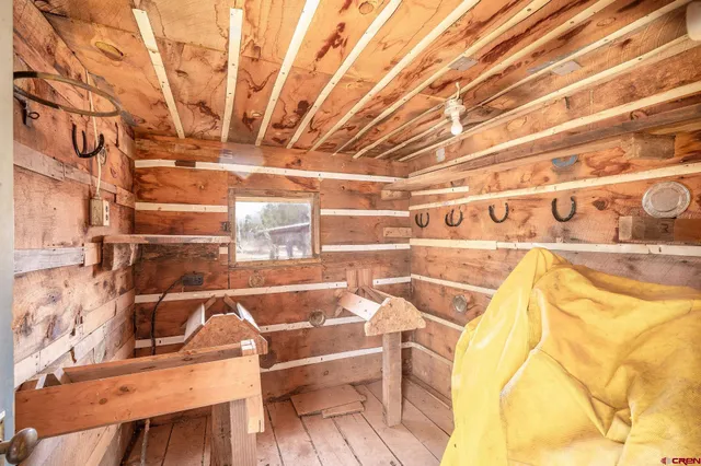 a room with musical instruments