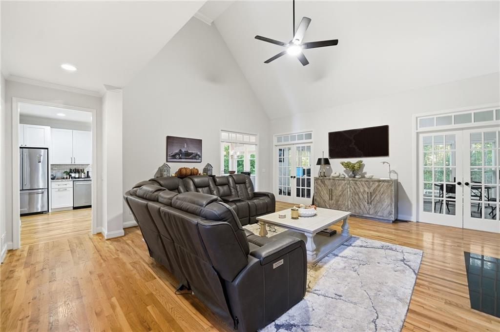 320 Allendale Drive Canton, GA 30115 - Photo 15 of 70 a living room with furniture and a flat screen tv