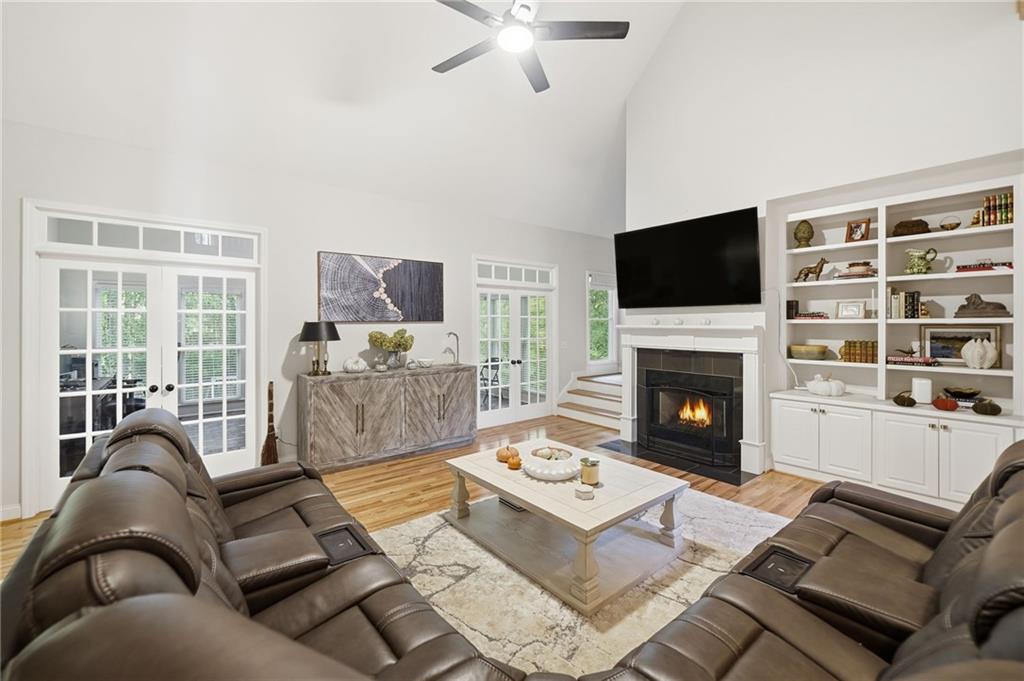 320 Allendale Drive Canton, GA 30115 - Photo 16 of 70 a living room with furniture and a fireplace