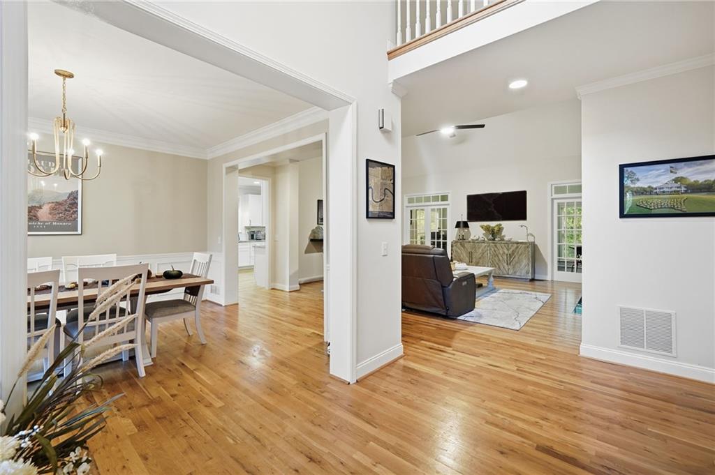 320 Allendale Drive Canton, GA 30115 - Photo 8 of 70 a living room with furniture and a flat screen tv