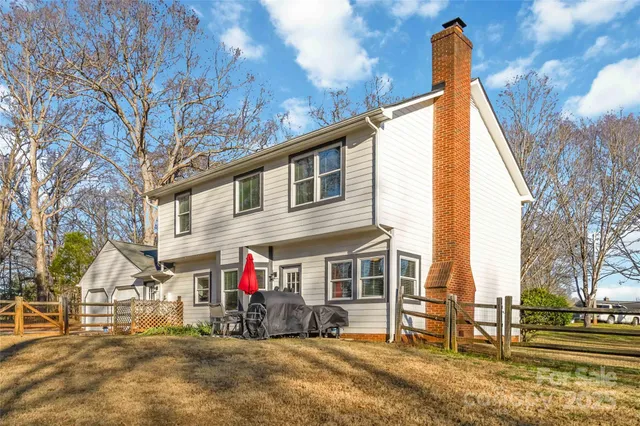a view of a house with a patio