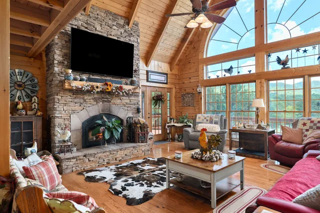 a view of a chairs and table in a patio