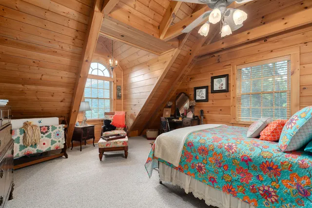 a view of a chairs in a room