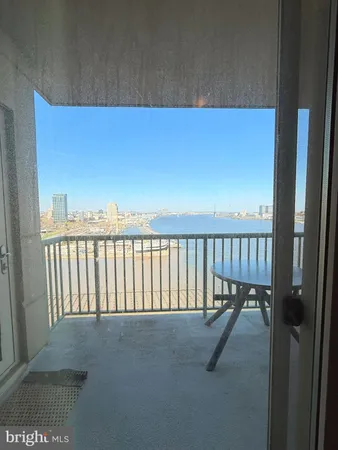a view of a balcony
