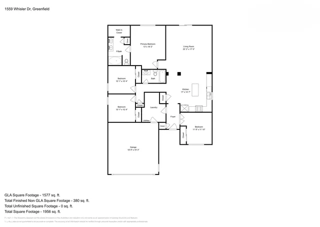$1,695 | 1559 Whisler Drive, Greenfield, IN 46140