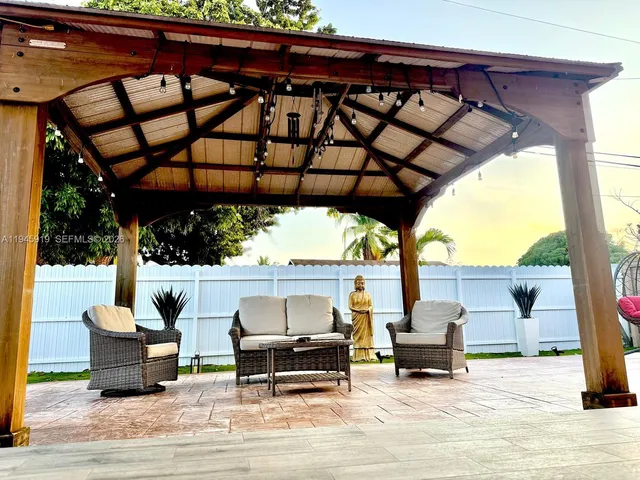 a view of outdoor space yard deck patio and swimming pool