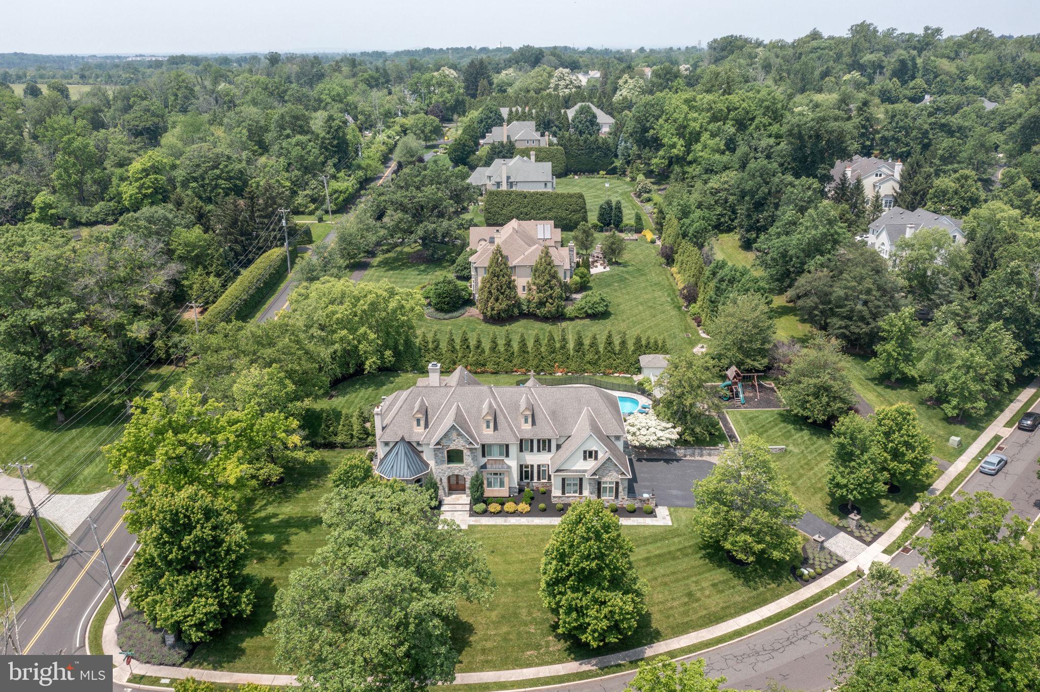 801 South Penn Oak Road Lower Gwynedd, PA 19002 - Photo 109 of 114 an aerial view of a house with yard