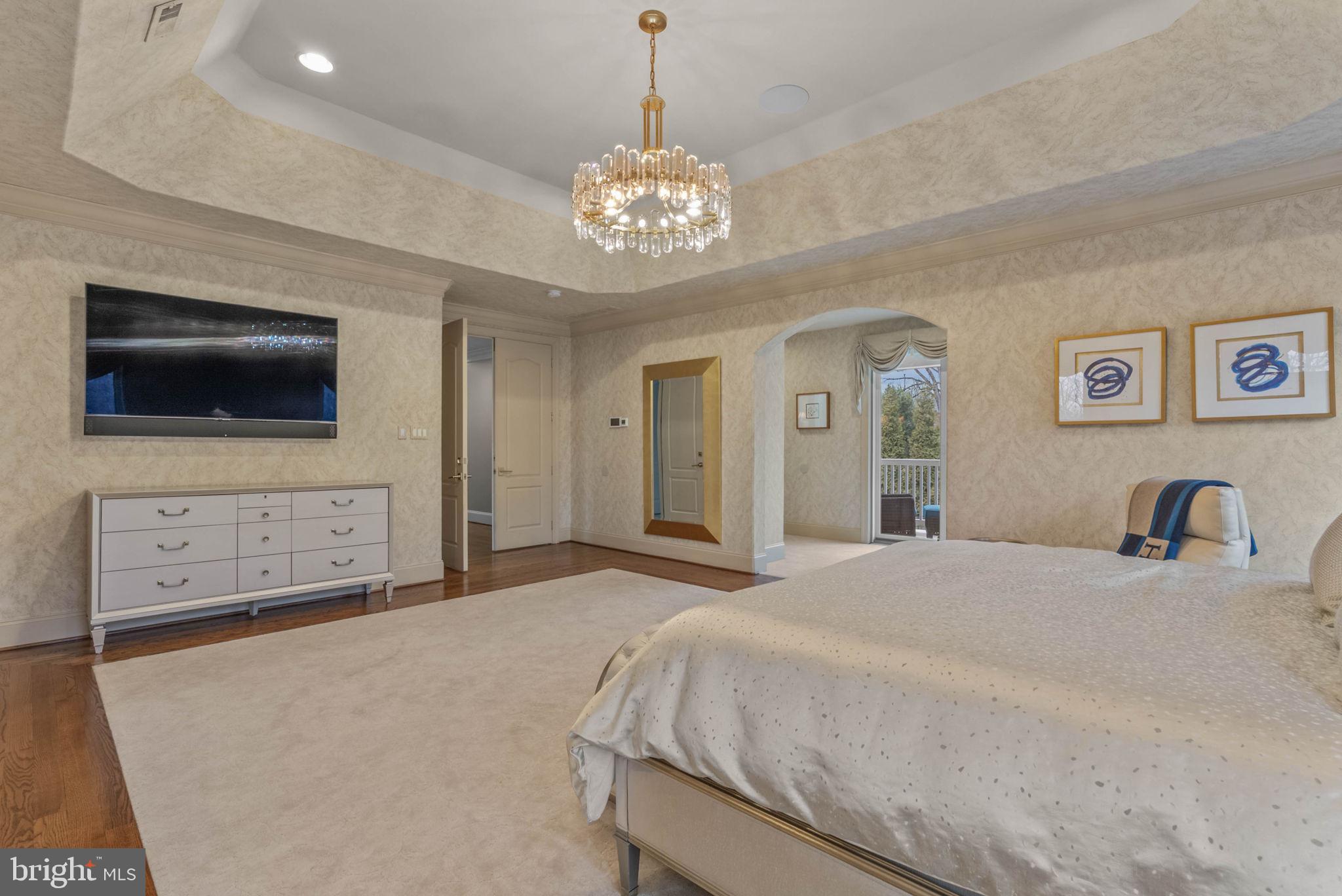 801 South Penn Oak Road Lower Gwynedd, PA 19002 - Photo 61 of 114 a bedroom with a bed and a flat screen tv