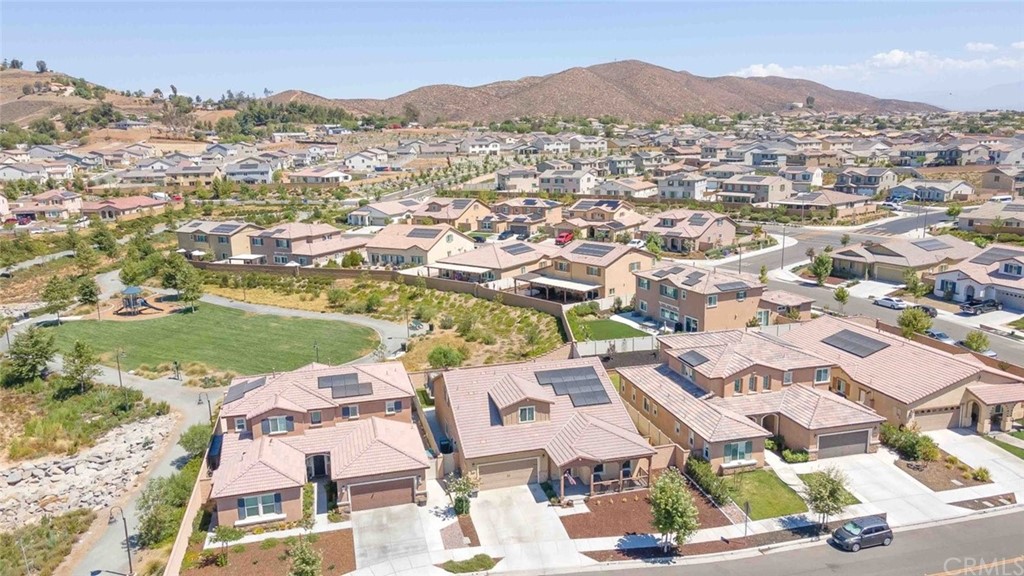 24802 Sandy Trail Place Menifee, CA 92584 - Photo 38 of 42 an aerial view of residential houses with outdoor space