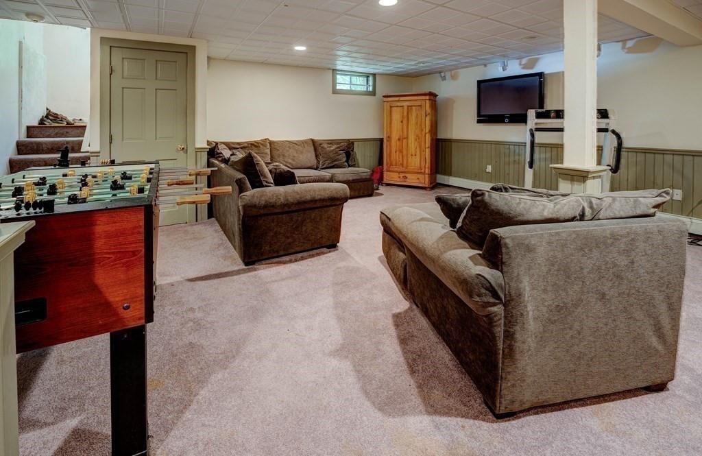 139 Stow Road Harvard, MA 01451 - Photo 27 of 42 a living room with furniture and a flat screen tv