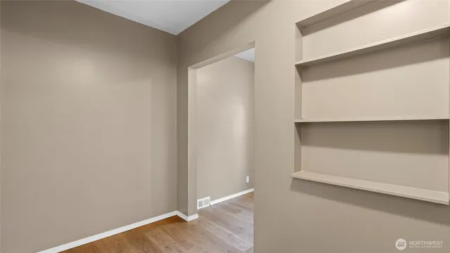 a view of an empty room