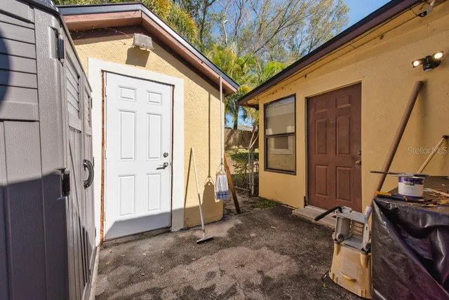 a view of an entryway door