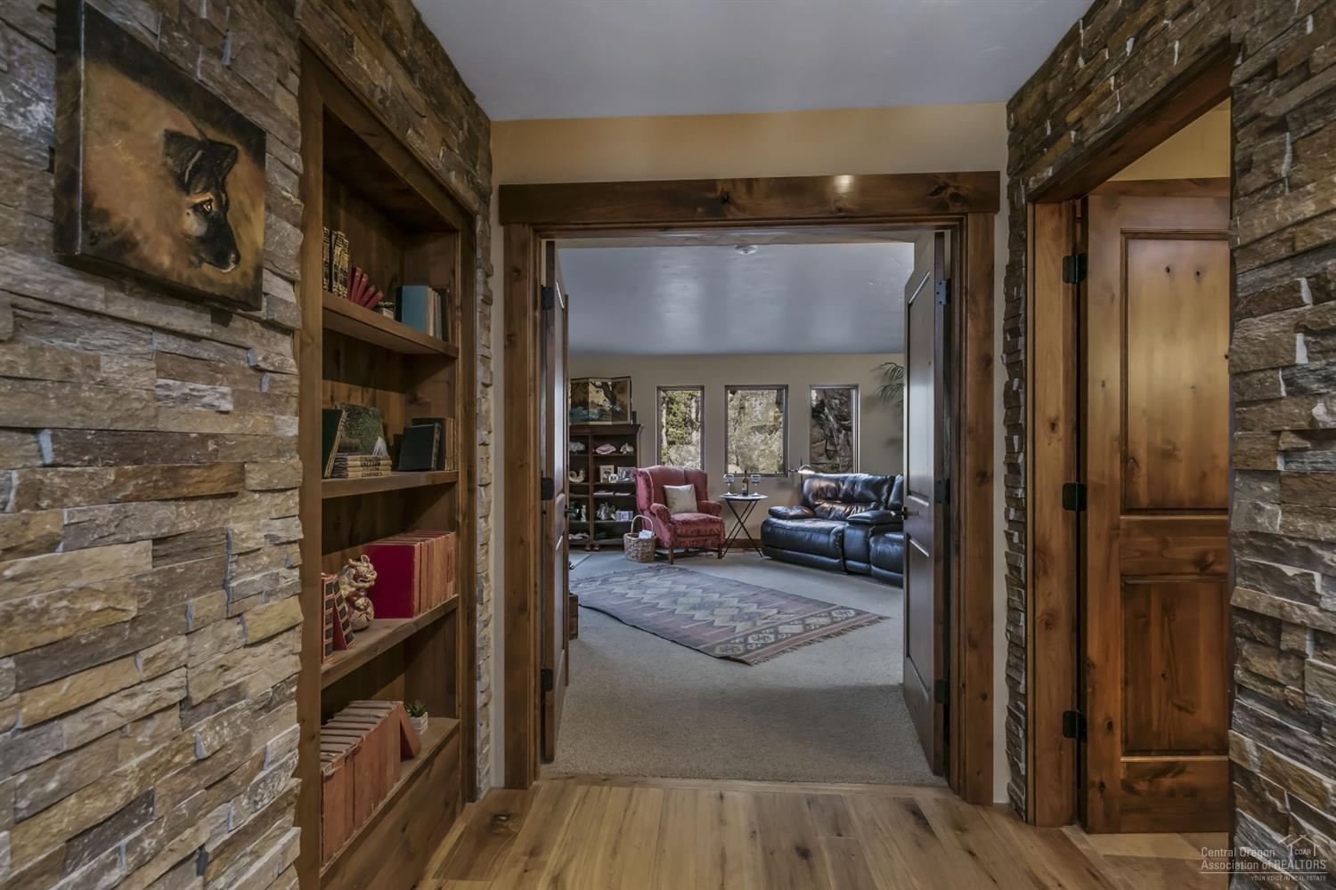 20136 Archie Briggs Road Bend, OR 97703 - Photo 12 of 25 Double doors lead to a media room or mai