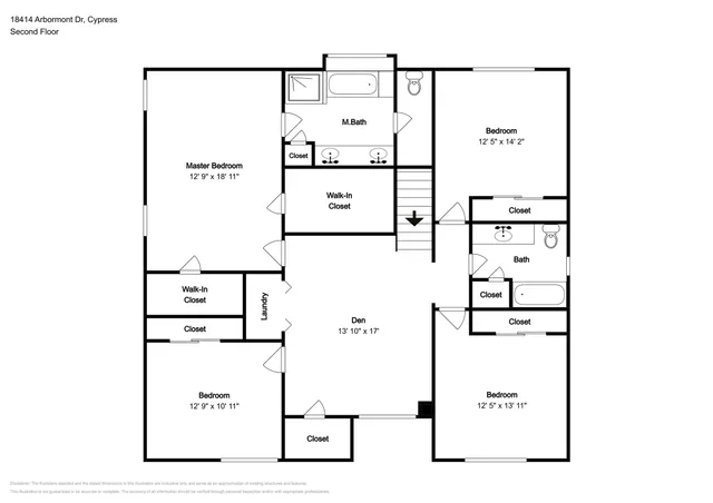 $2,300 | 18414 Arbormont Drive, Cypress, TX 77429