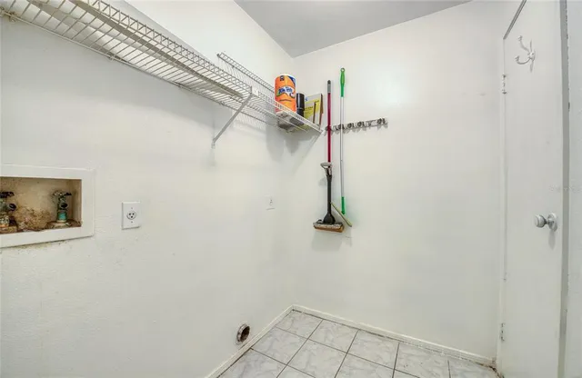 a view of a closet and storage