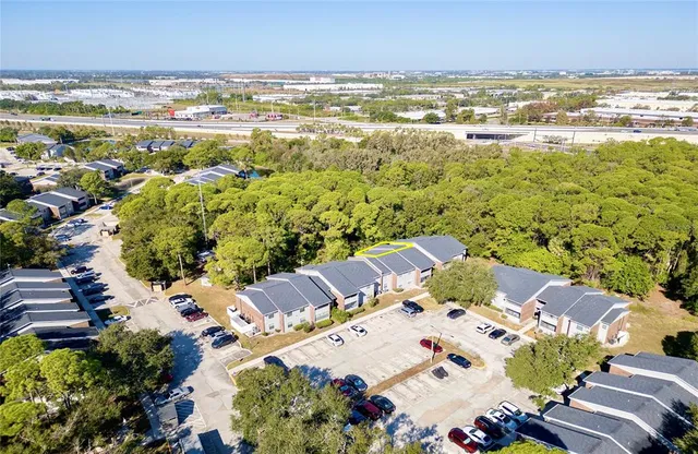 a view of an ocean and a building