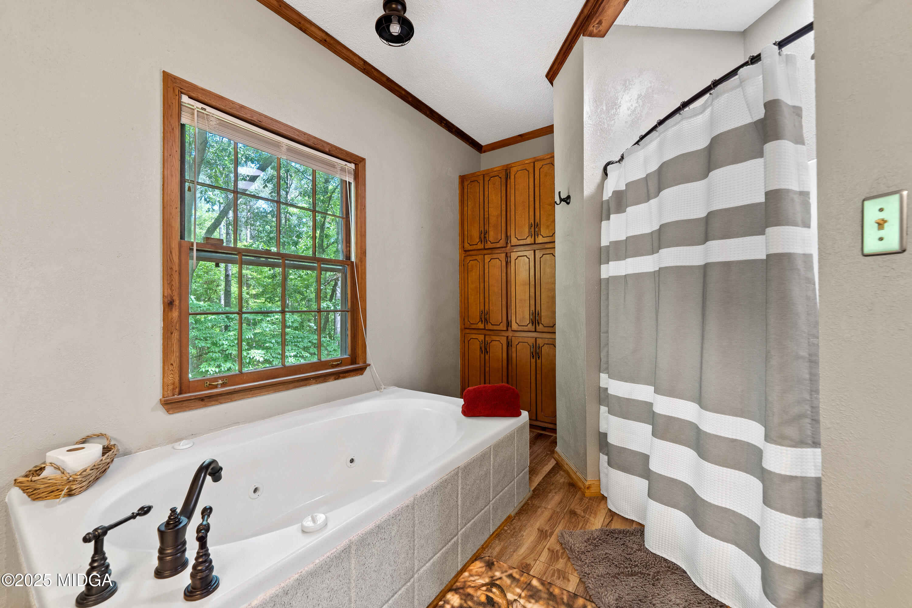 1627 Leguin Mill Road Locust Grove, GA 30248 - Photo 31 of 49 a bathroom with a bathtub and next to a window