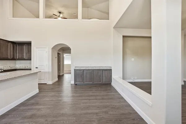 a bathroom with a bathtub and a sink