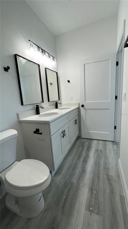 15282 Southwest 65th Avenue Road Ocala, FL 34473 - Photo 24 of 33 a bathroom with a sink a toilet and mirror