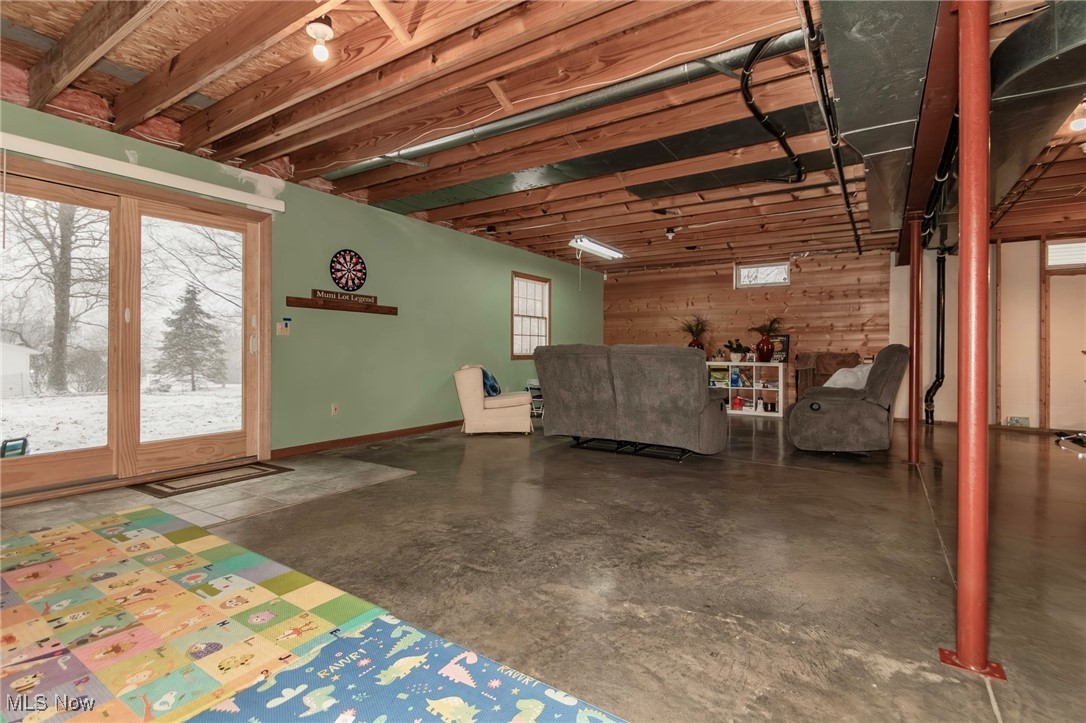 4815 South Ridge Road Perry, OH 44081 - Photo 33 of 48 Below grade area featuring wooden walls and plenty of natural light