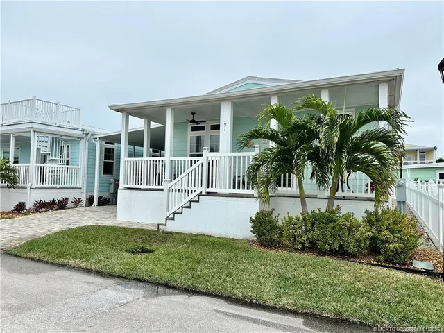 a house view with a garden space