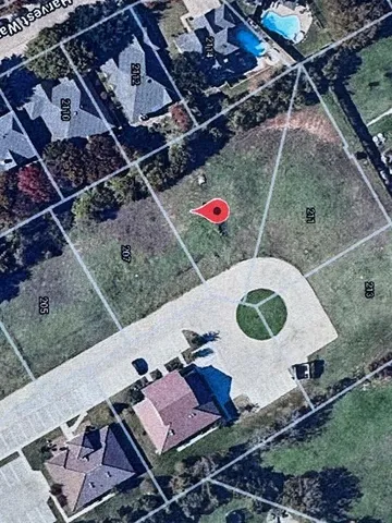 an aerial view of a house sitting space