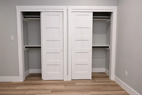 a view of a closet