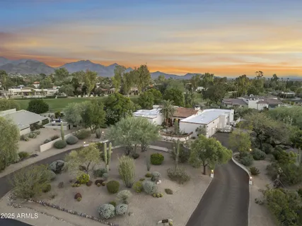 a aerial view of a house
