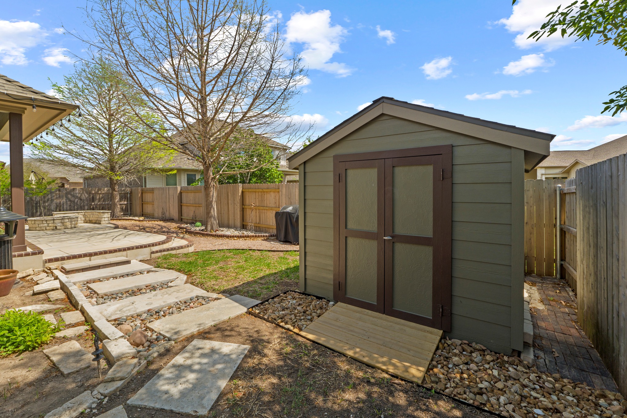 20525 Jackies Ranch Boulevard Pflugerville, TX 78660 - Photo 24 of 27 Shed painted to match house, fenced backyard